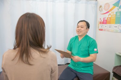 カウンセリングする様子